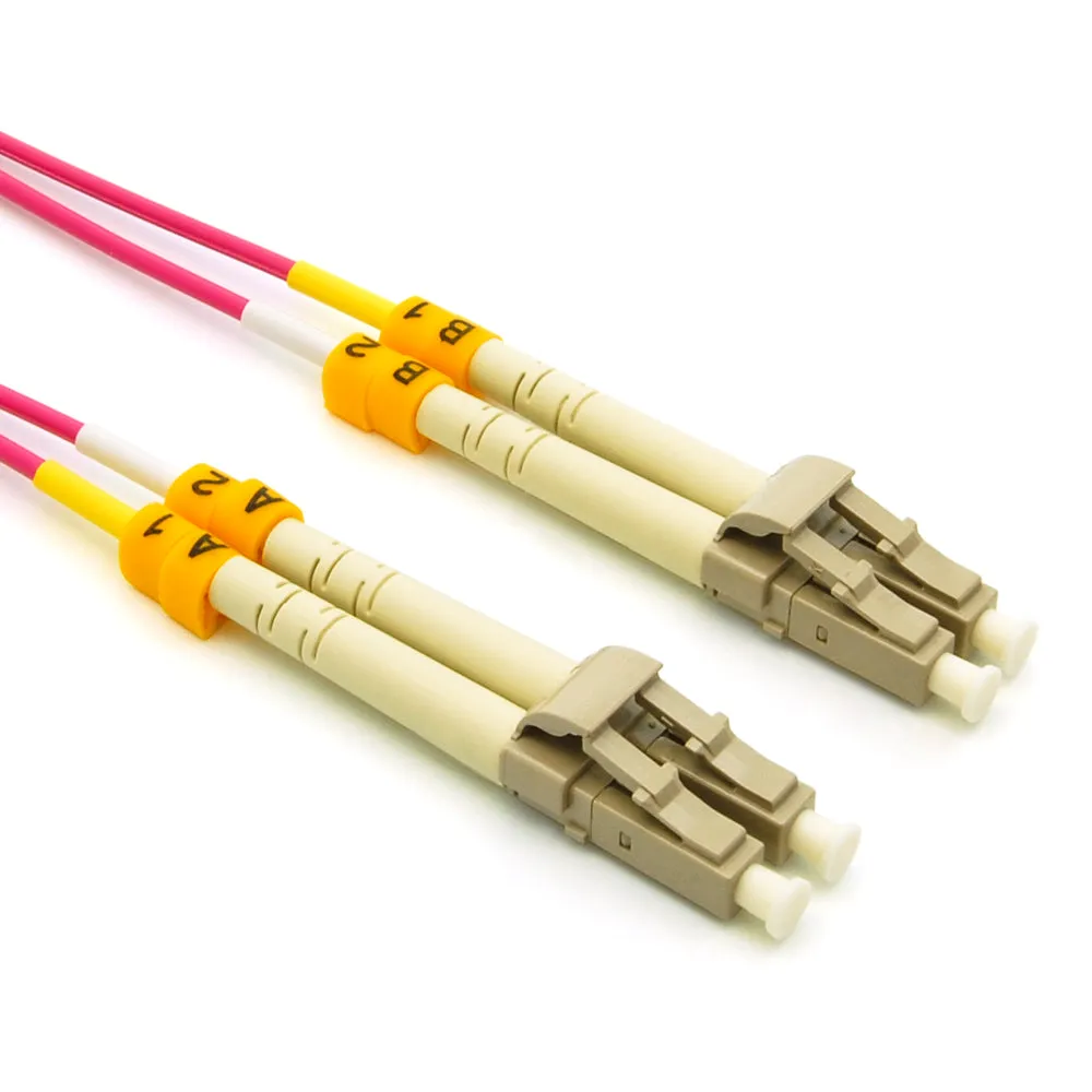 10m LC-LC 40/100G OM4 Erika Violet 50/125 MultiMode Duplex Fiber Patch Cable