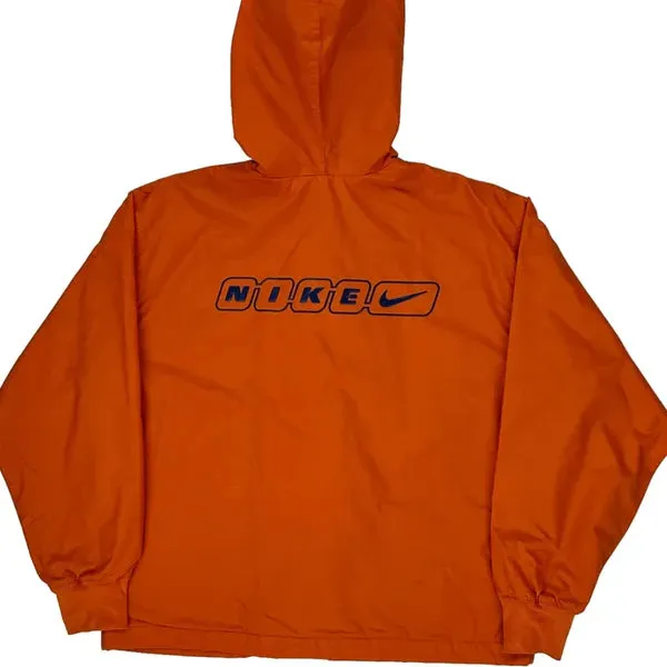 Age 10-12 Nike Track Jacket - Small Orange Polyester