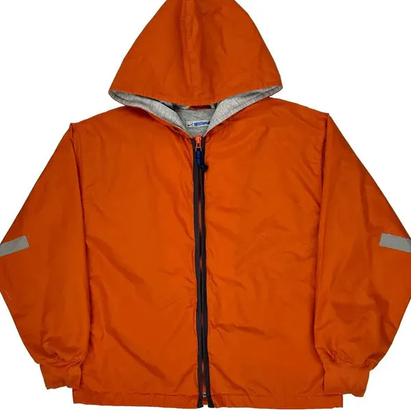 Age 10-12 Nike Track Jacket - Small Orange Polyester