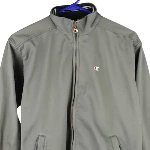 Age 11-12 Champion Track Jacket - Large Grey Polyester