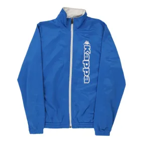 Age 14 Kappa Spellout Track Jacket - XL Blue Polyester