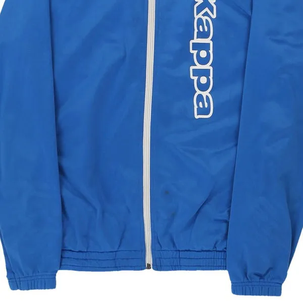 Age 14 Kappa Spellout Track Jacket - XL Blue Polyester