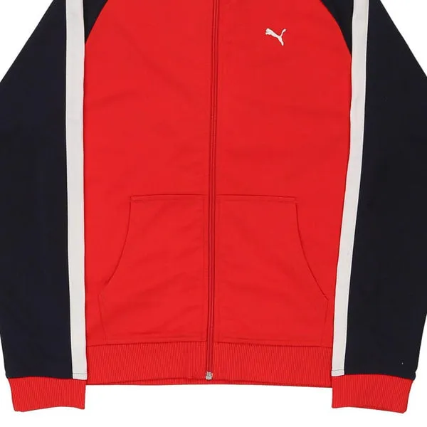 Age 14 Puma Track Jacket - XL Red Polyester