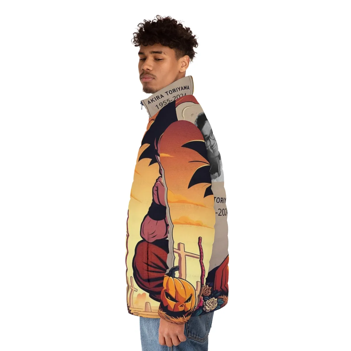 Akira Toriyama Inspired Dragon Ball Z Puffer Jacket