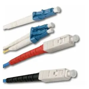 Allen Tel GBLCC-D1-18 Singlemode Duplex LC to SC Fiber Optic Patch Cord, 18 M