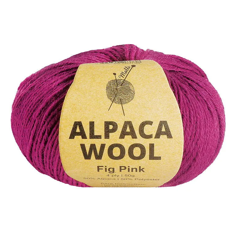 Alpaca Wool, Fig Pink