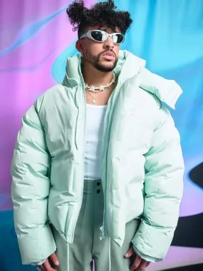 American Music Awards Bad Bunny Puffer Hooded Jacket