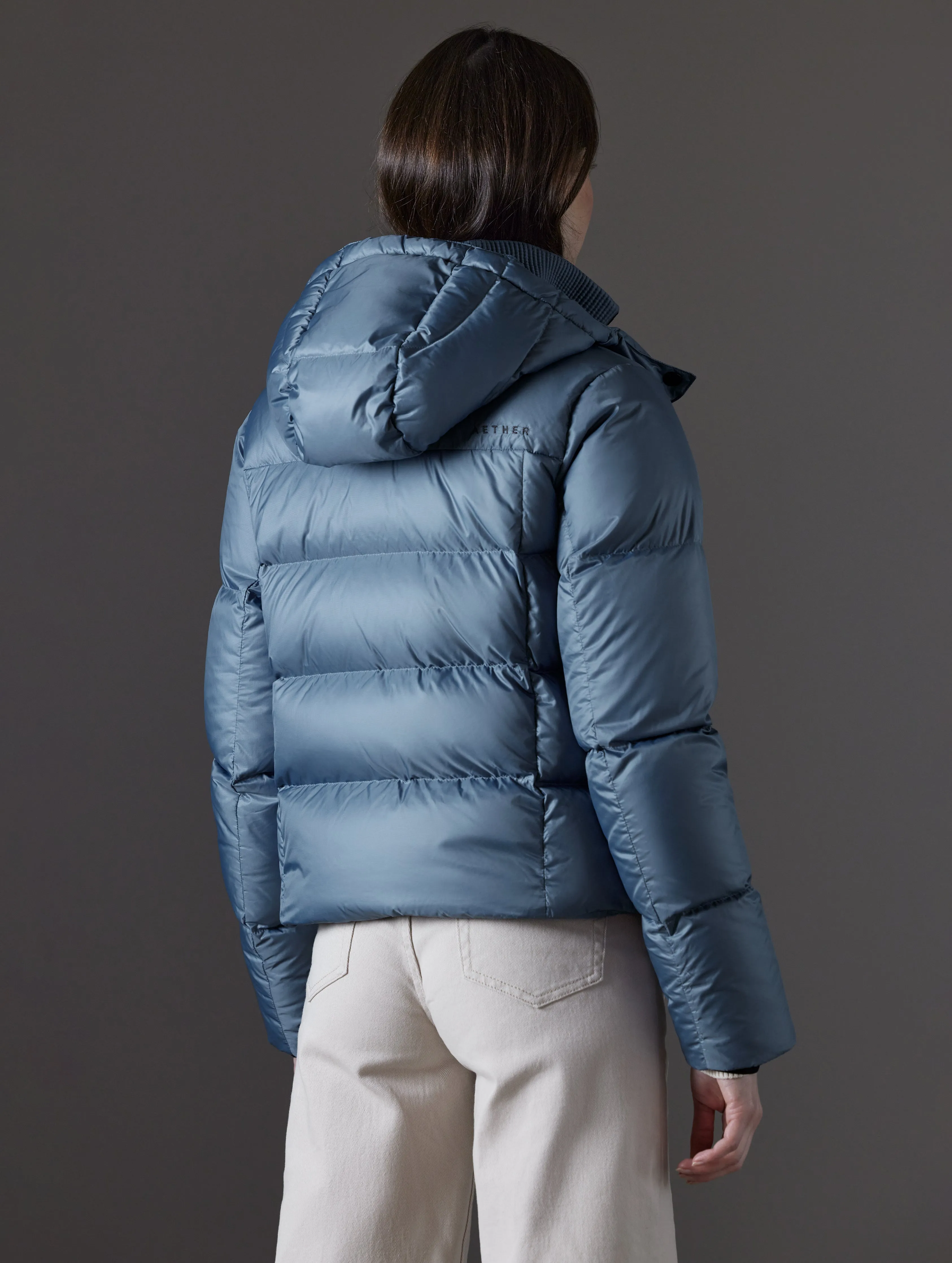 Aura Puffer Jacket - Portal Blue