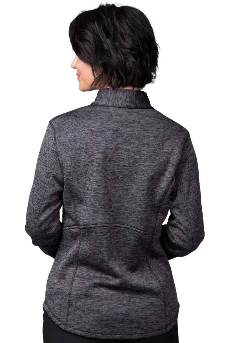 Ava Therese Women's Bonded Fleece Jacket | Heather Grey