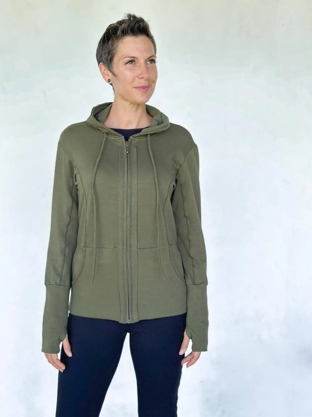 Bamboo Fleece Zipper Hoodie Jacket