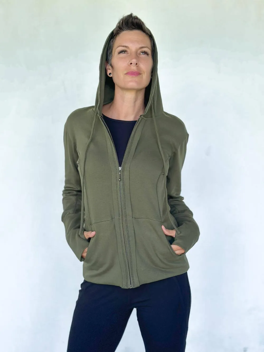 Bamboo Fleece Zipper Hoodie Jacket