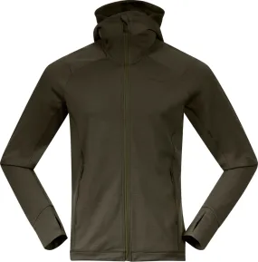 Bergans Men&#x27;s Ulstein Wool Hood Jacket Dark Green Mud | Buy Bergans Men&#x27;s Ulstein Wool Hood Jacket Dark Green Mud here | Outnorth