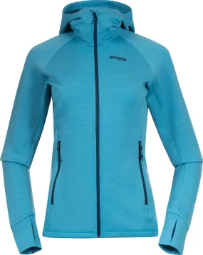 Bergans Women&#x27;s Cecilie Wool Hood Jacket Clear Ice Blue | Buy Bergans Women&#x27;s Cecilie Wool Hood Jacket Clear Ice Blue here | Outnorth