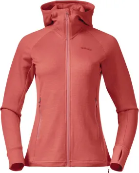 Bergans Women&#x27;s Ulstein Wool Hood Jacket Rusty Dust | Buy Bergans Women&#x27;s Ulstein Wool Hood Jacket Rusty Dust here | Outnorth