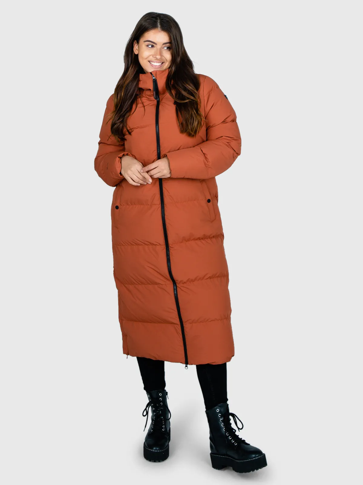 Bigsur Women Long Puffer Coat | Brown