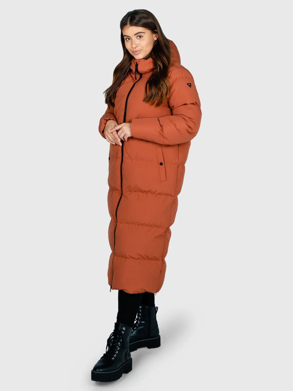 Bigsur Women Long Puffer Coat | Brown