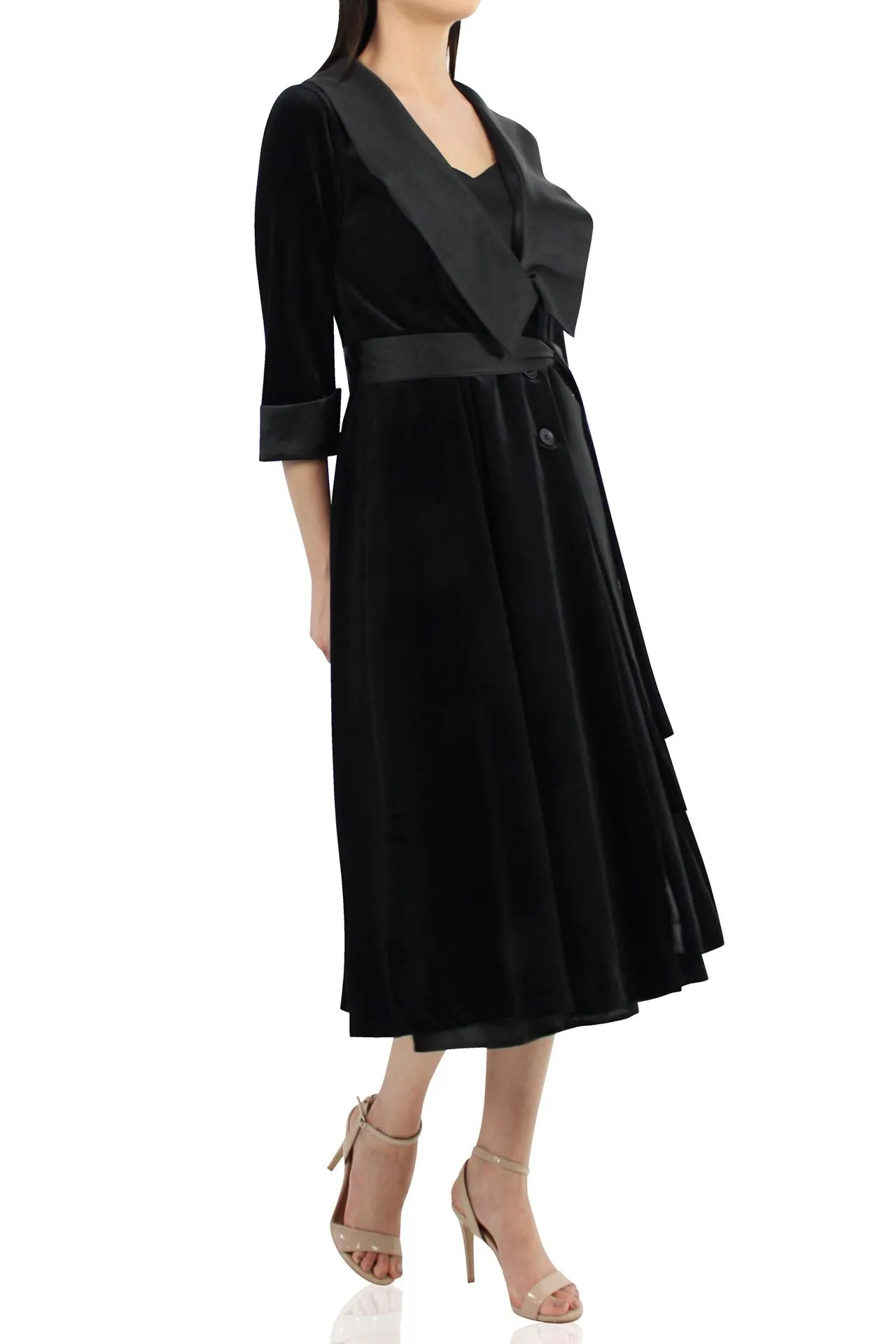 Black Belted Trench Coat