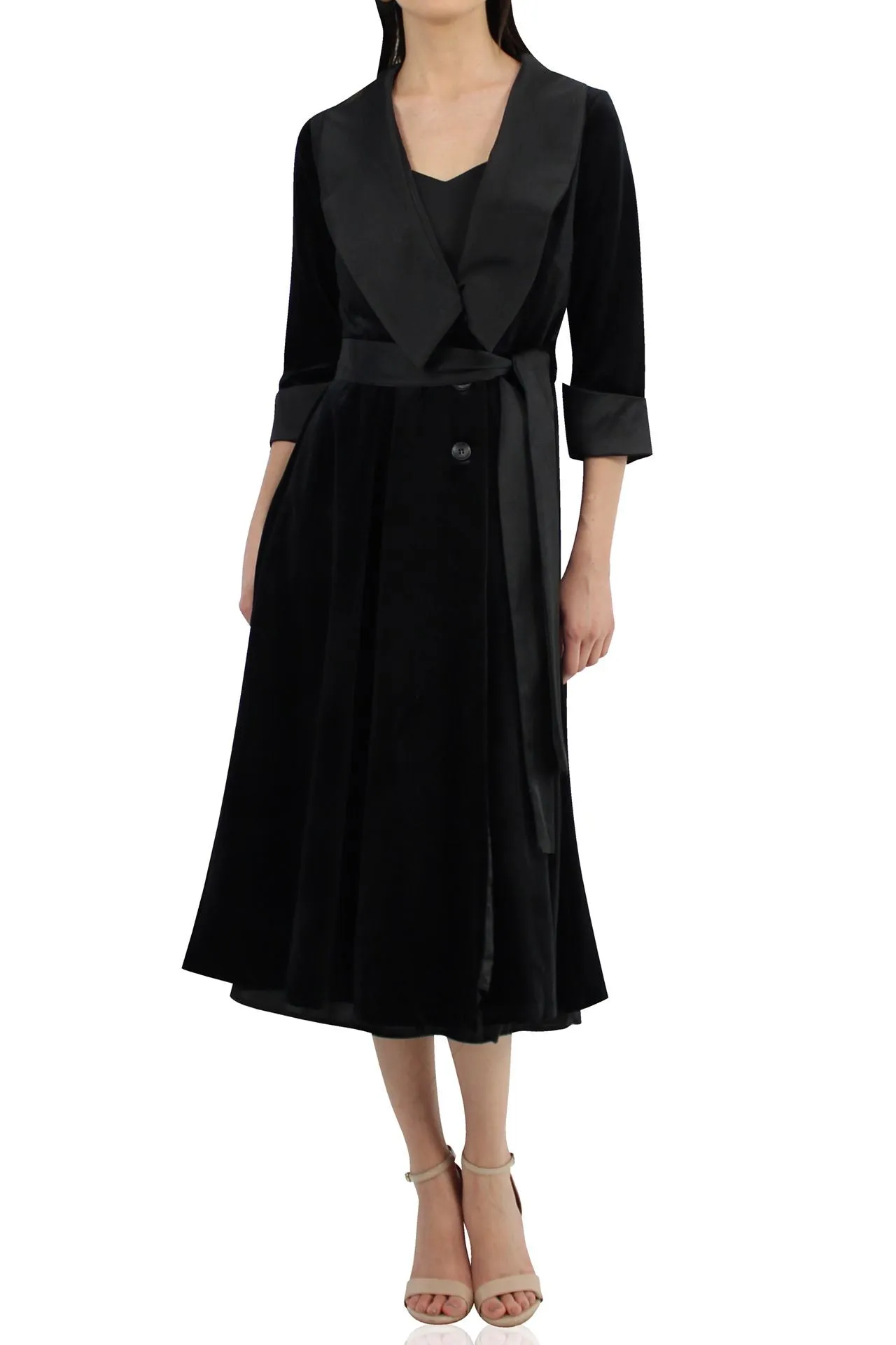 Black Belted Trench Coat