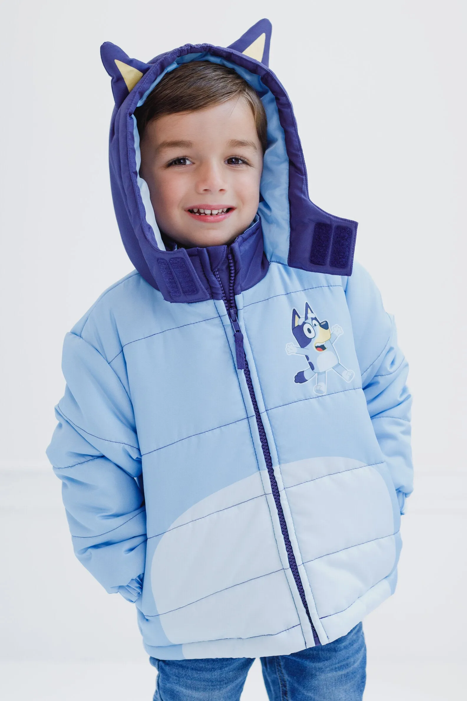 Bluey Zip Up Cosplay Winter Coat Puffer Jacket