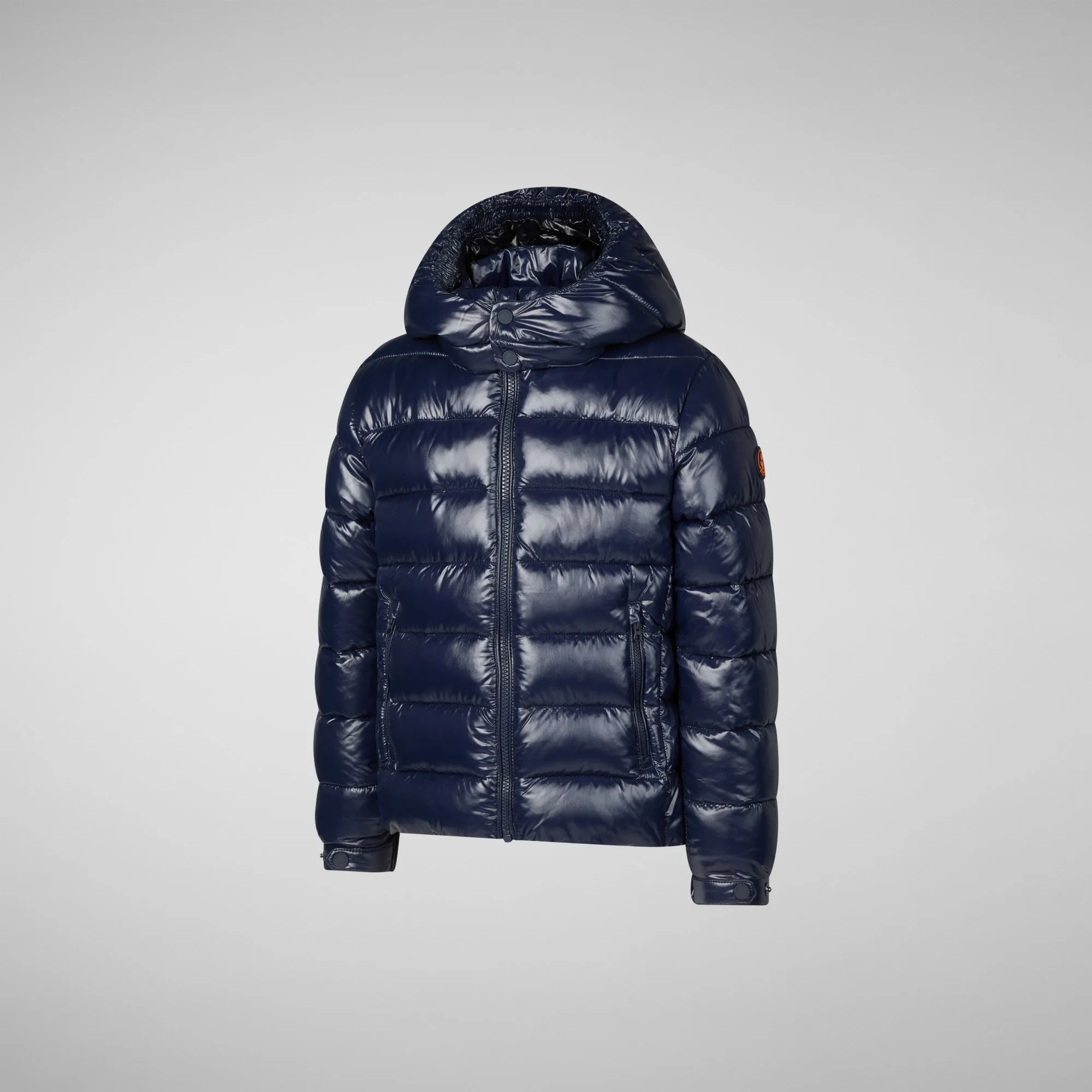 Boys' animal free puffer jacket Niles in blue black