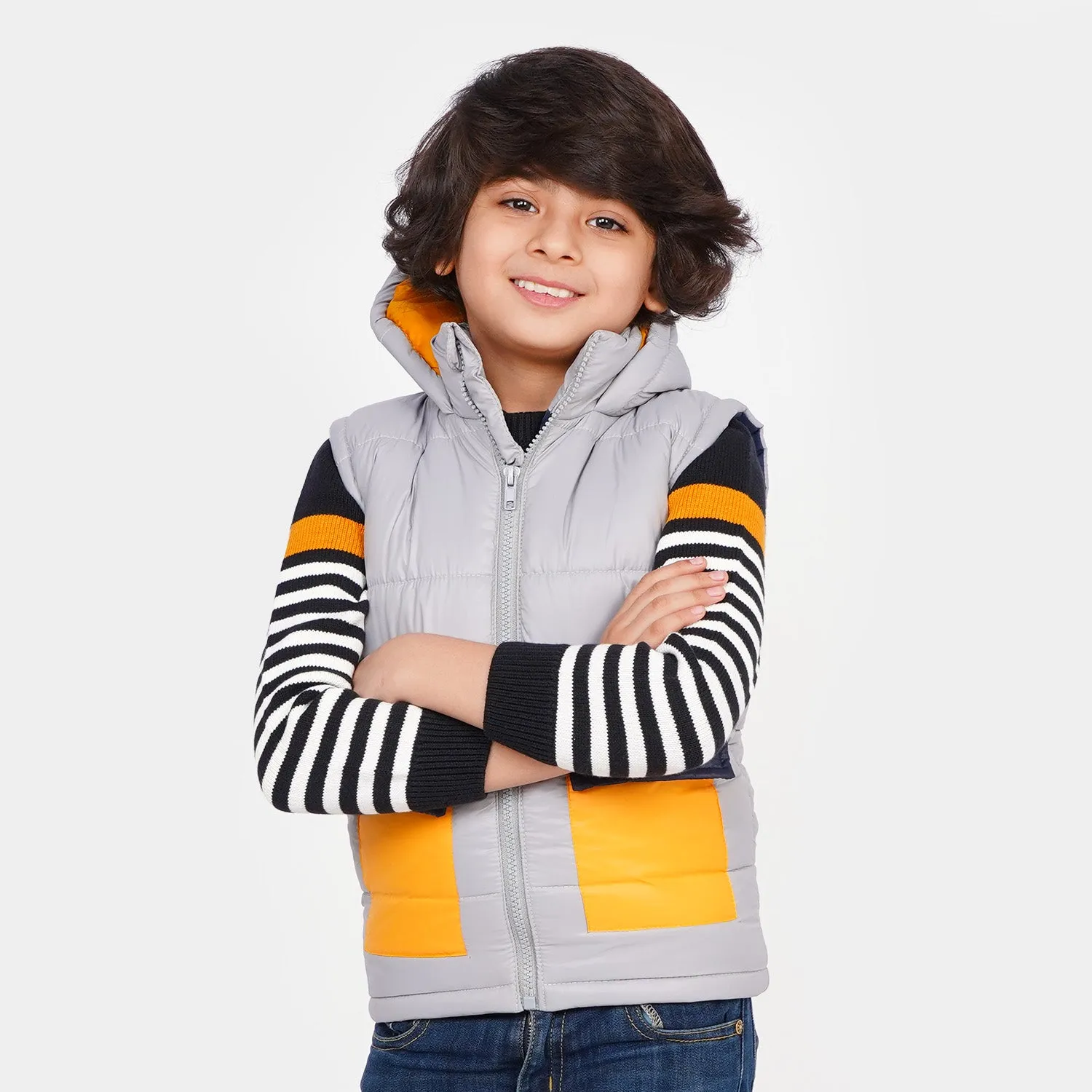 Boys Quilted Jacket S/L Hill Top - Surf Spray