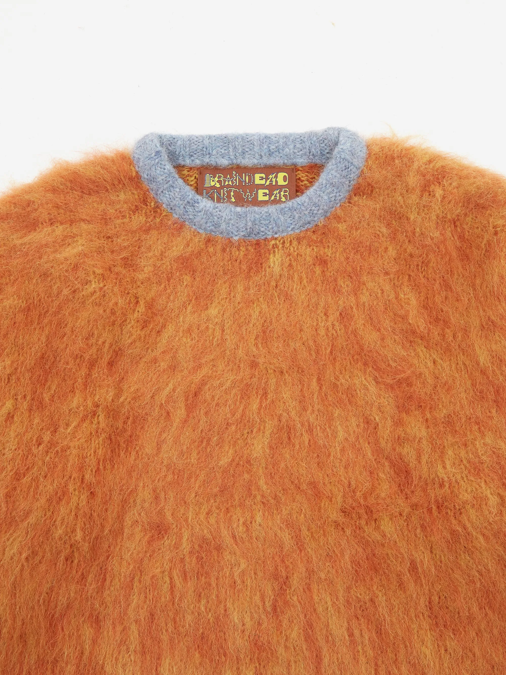 Brain Dead Marled Alpaca Crewneck Sweater - Orange