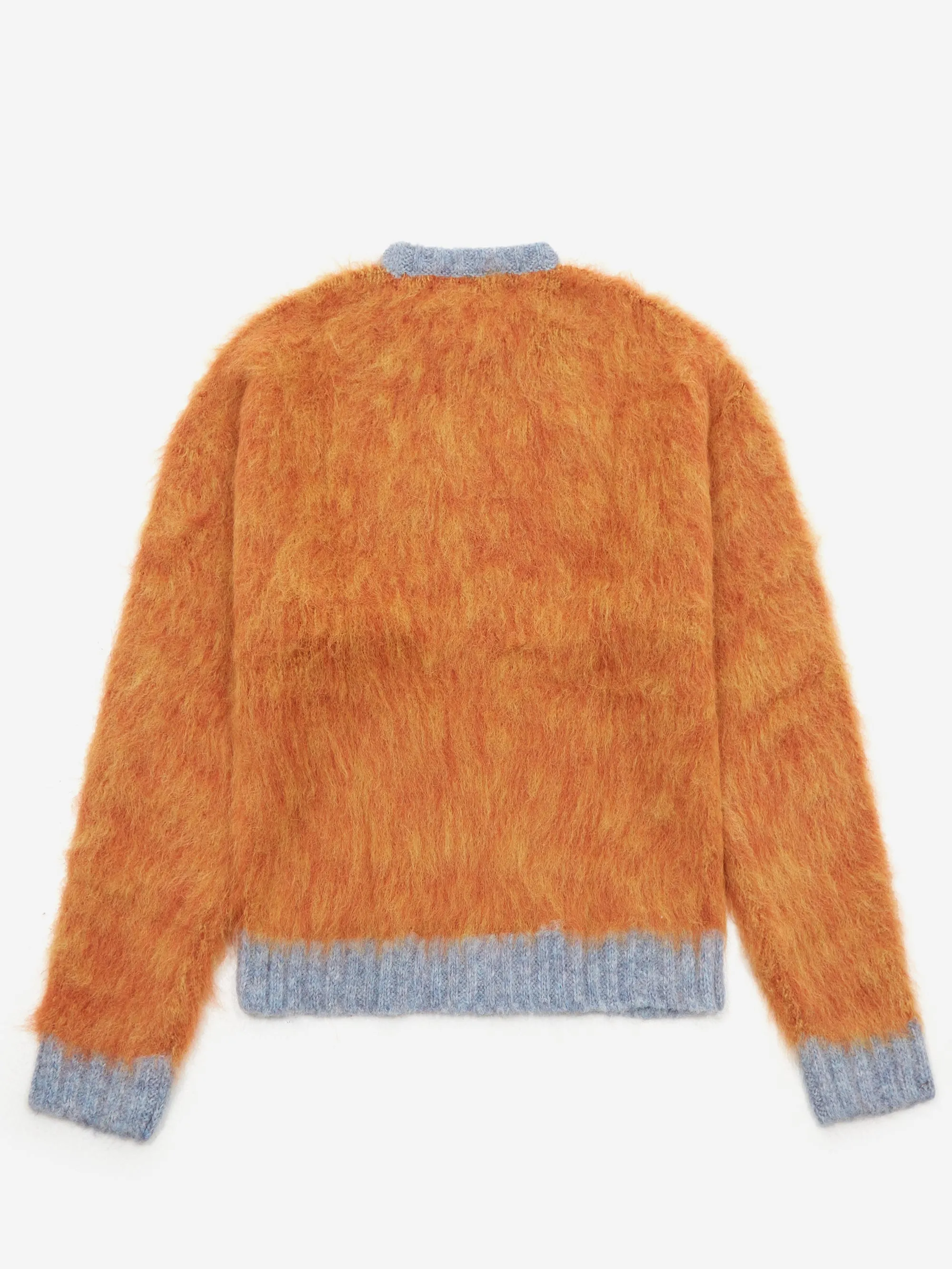 Brain Dead Marled Alpaca Crewneck Sweater - Orange