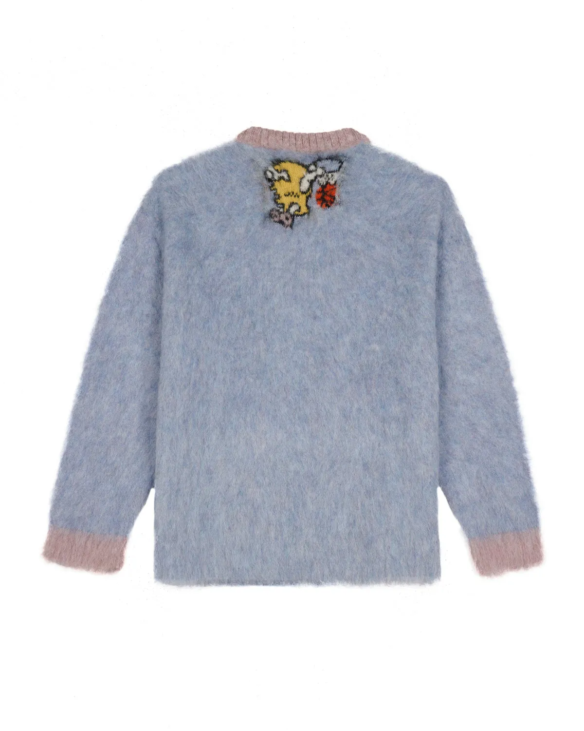 Brain Dead x NBA Los Angeles Lakers Alpaca Sweater - Ice