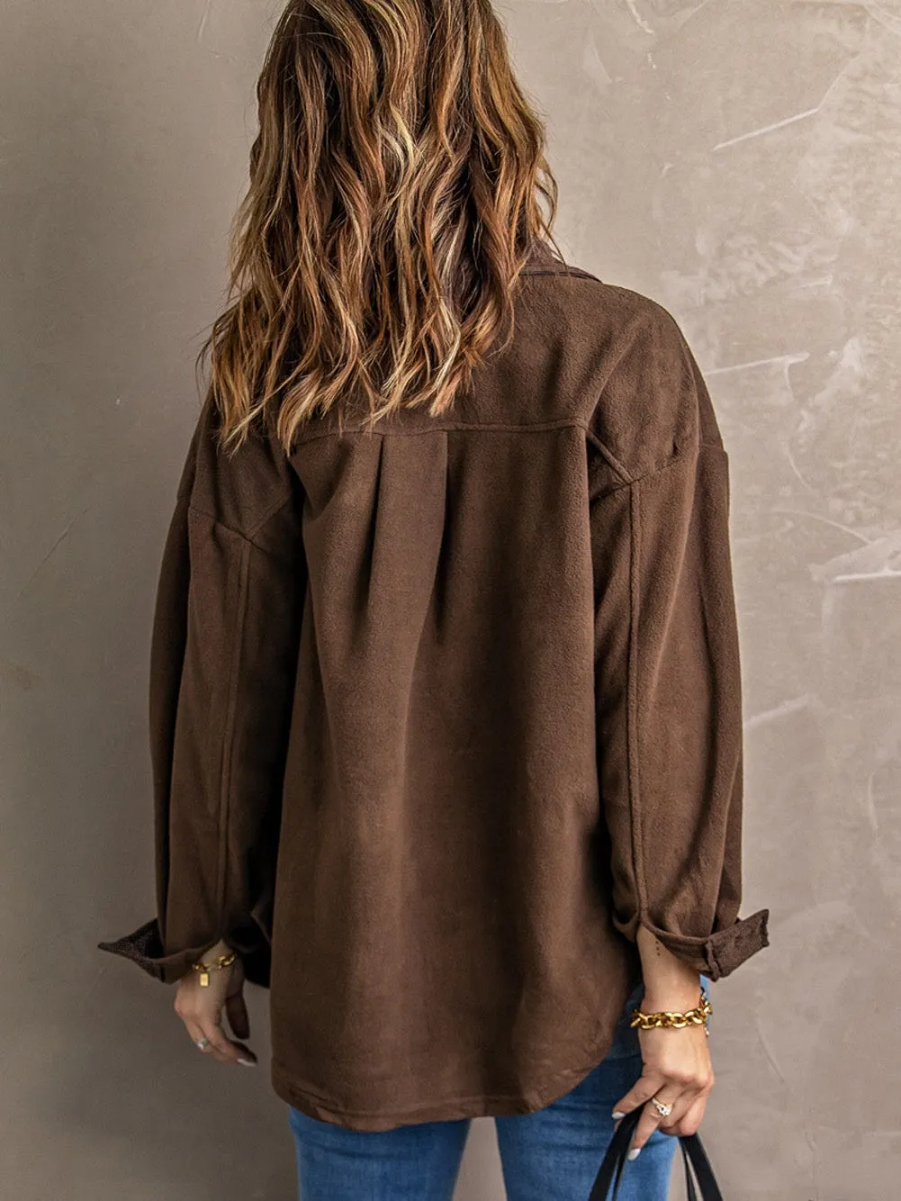 Brown Polar Fleece Jacket