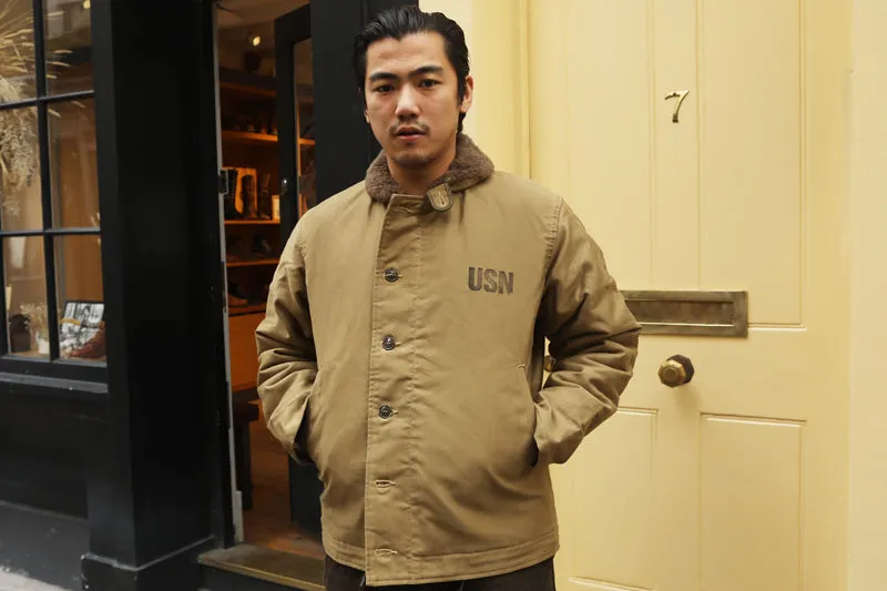 BUZZ RICKSON'S TYPE N-1 DECK JACKET DEMOTEX KHAKI