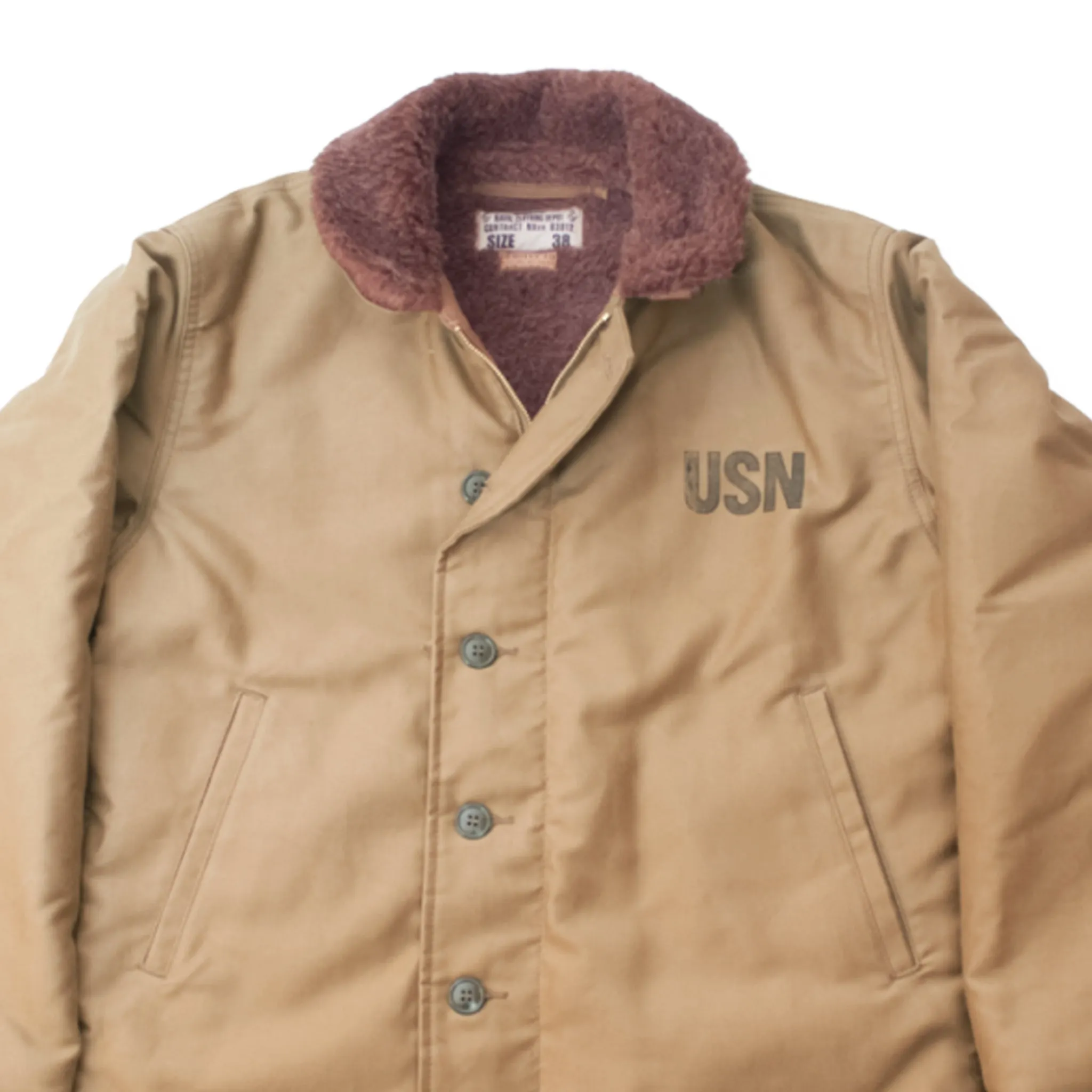 BUZZ RICKSON'S TYPE N-1 DECK JACKET DEMOTEX KHAKI