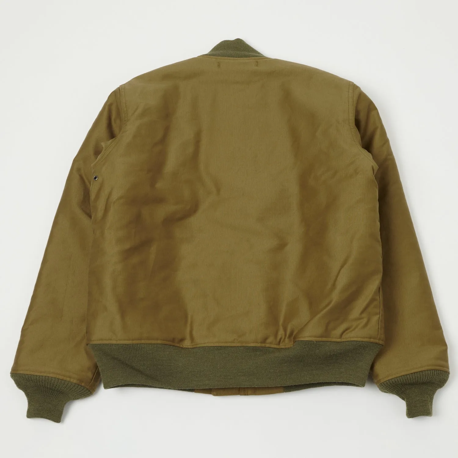 Buzz Rickson's U.S. Navy Deck Zip Jacket - Khaki Demotex