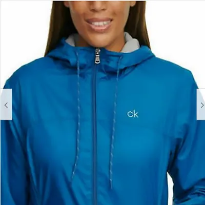 Calvin Klein Ladies' Fleece Lined Windbreaker Chalk