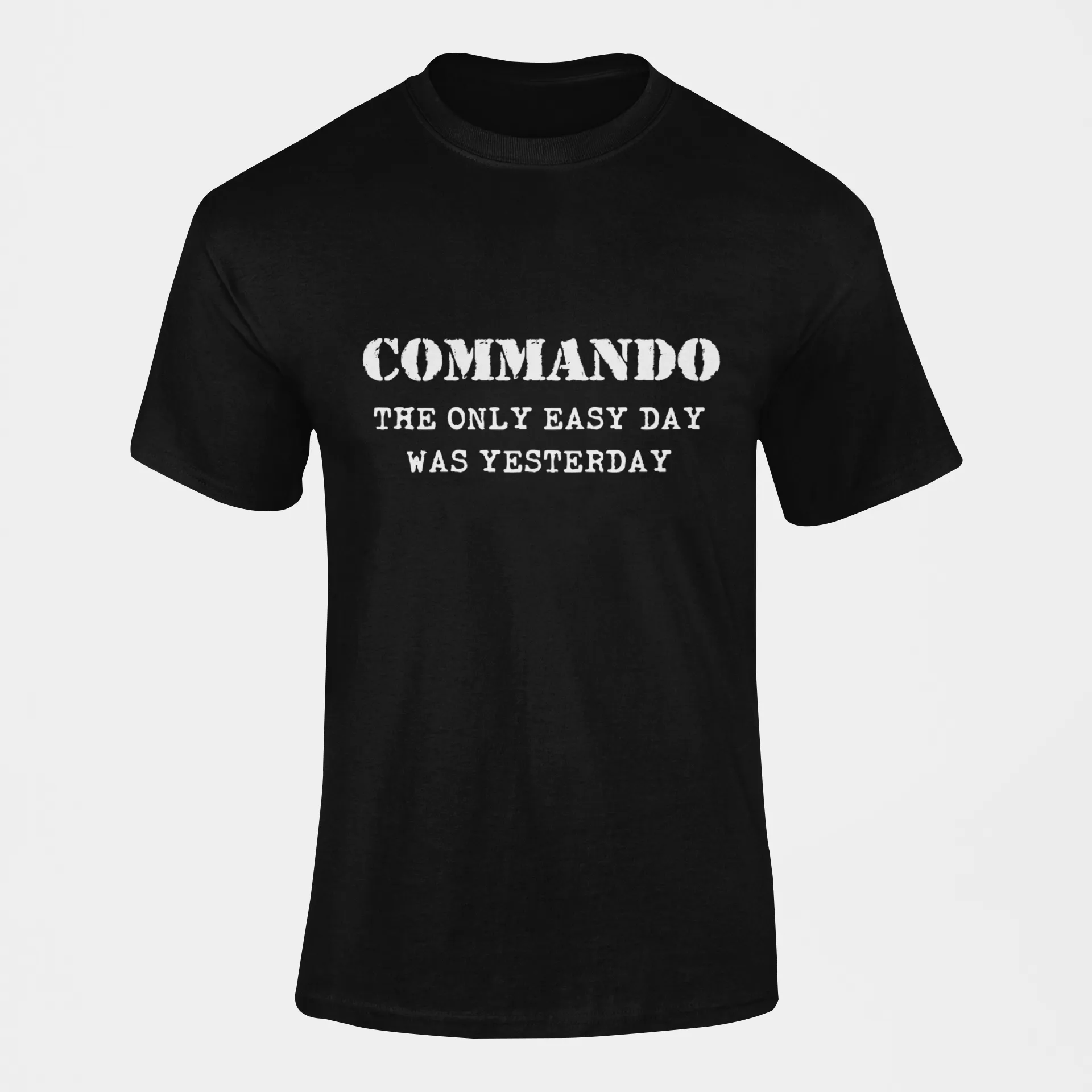 Commando T-shirt - Commando - The Only Easy Day Was Yesterday (Men)