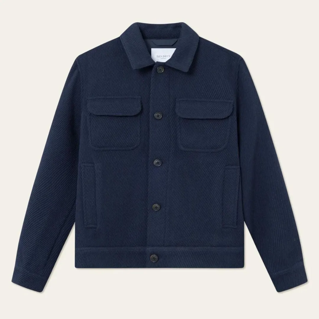 Dark Navy Nash Wool Hybrid Jacket