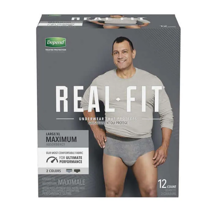 Depend Real Fit Briefs for Men