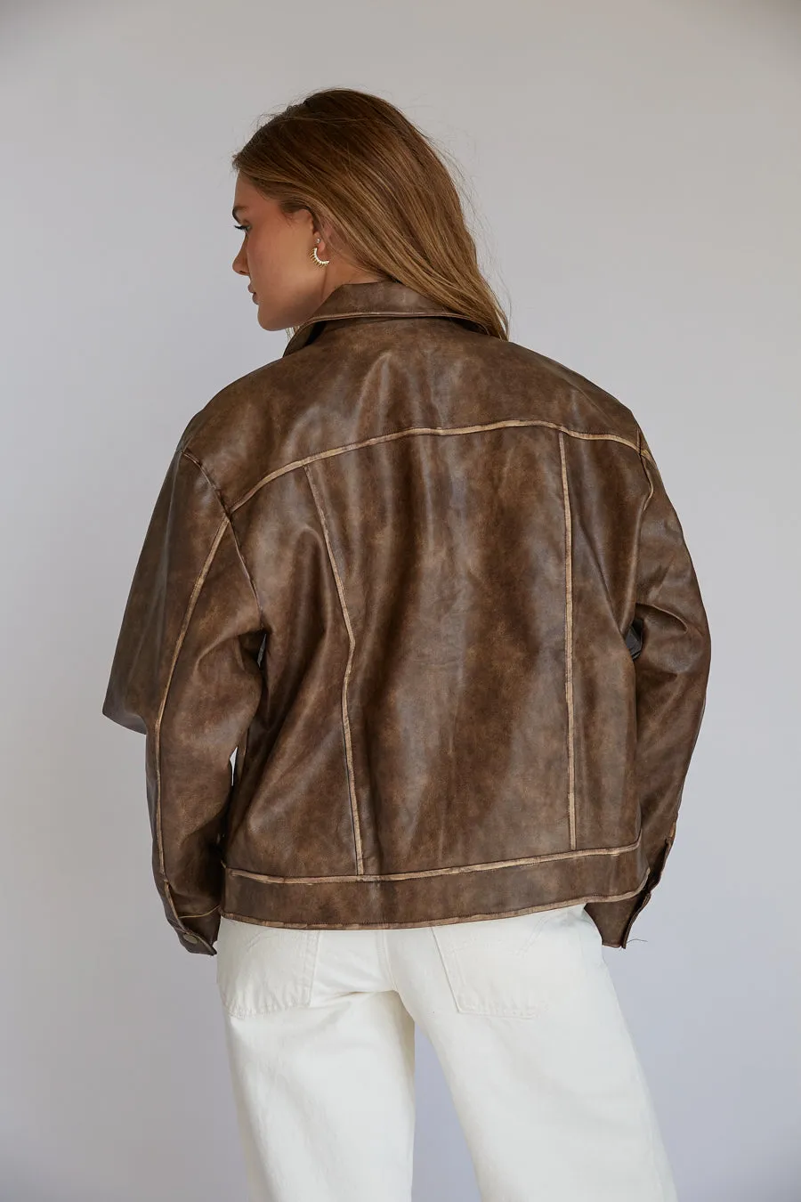 Dylan Faux Leather Jacket