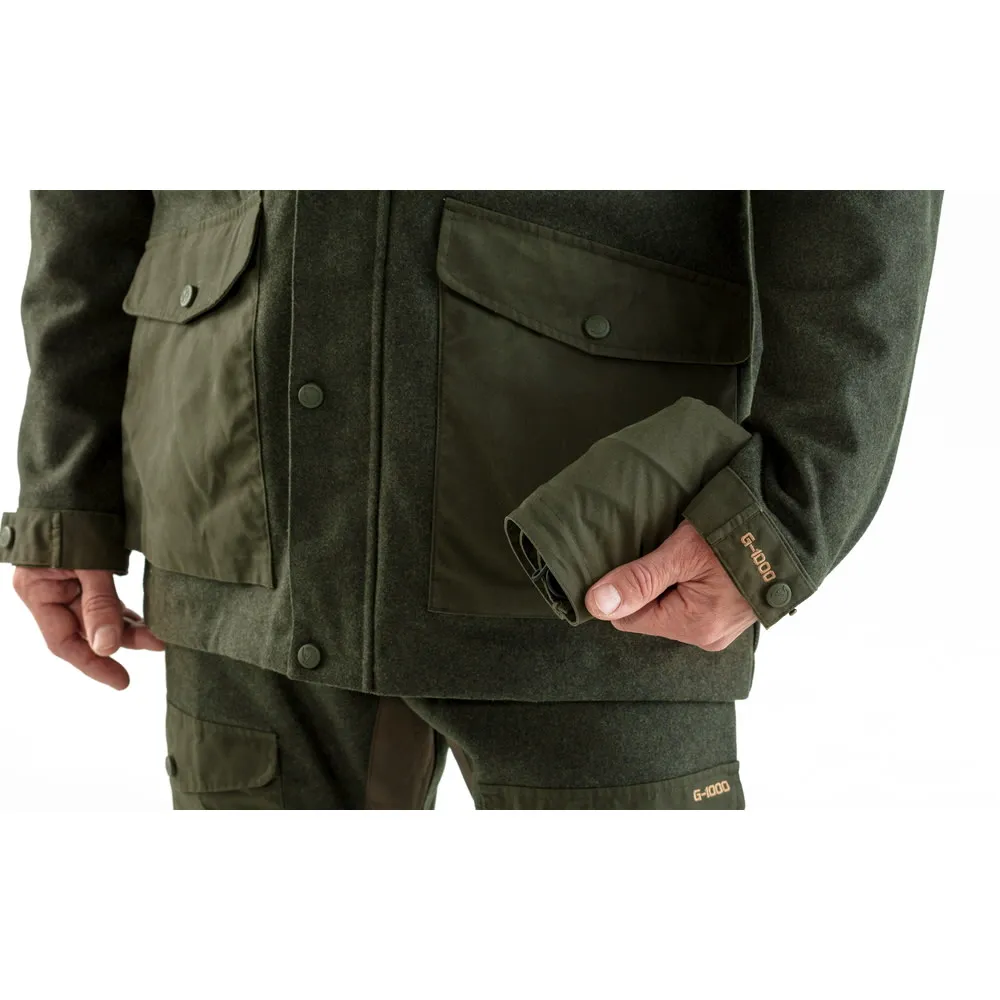 Fjällräven Men&#x27;s Värmland Wool Jacket Dark Olive/Dark Olive | Buy Fjällräven Men&#x27;s Värmland Wool Jacket Dark Olive/Dark Olive here | Outnorth