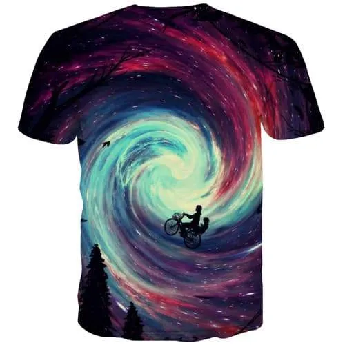 Galaxy T shirts Men Psychedelic T shirts Funny Vortex Tshirt Anime Abstract Tshirt Printed Gothic Tshirts Novelty Short Sleeve