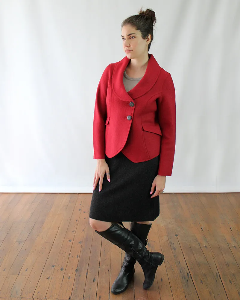 Gia Felted Alpaca Blazer Jacket