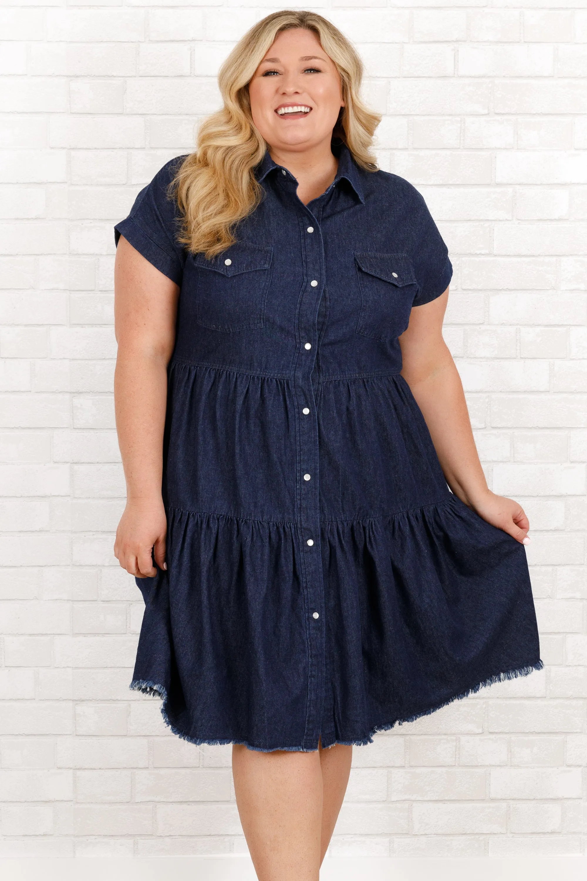 Heart in Your Hands Dress, Dark Denim