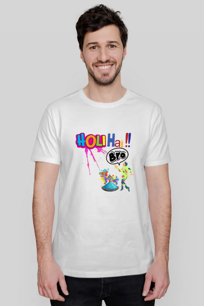 Holi Hai Bro! T-shirt for men