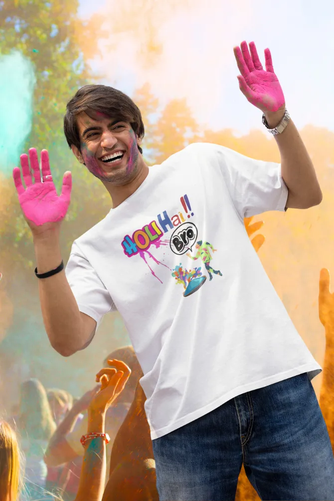 Holi Hai Bro! T-shirt for men