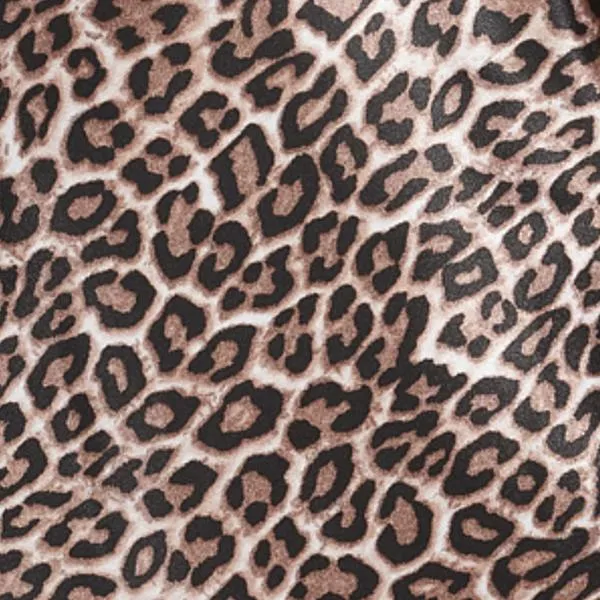 Ivy Leopard Print Satin Nightgown