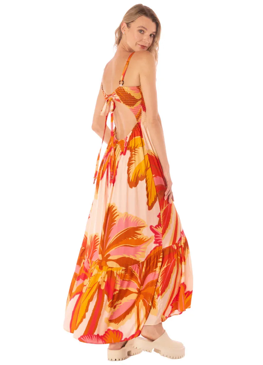 Jungle Palm Lavinia Long Dress