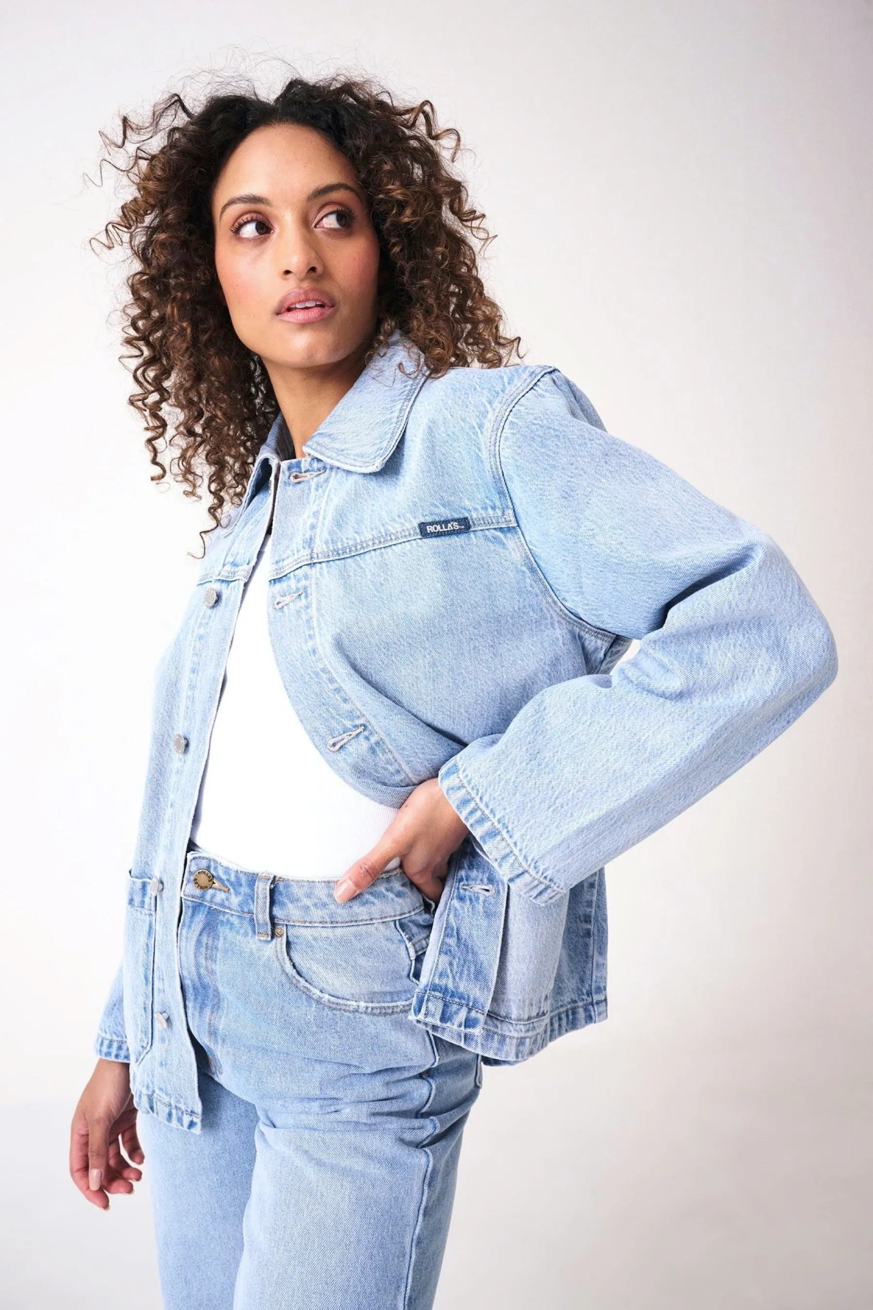 Light Vintage Blue Worker Jacket