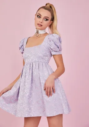 Lilac Elegant Obsession Babydoll Dress