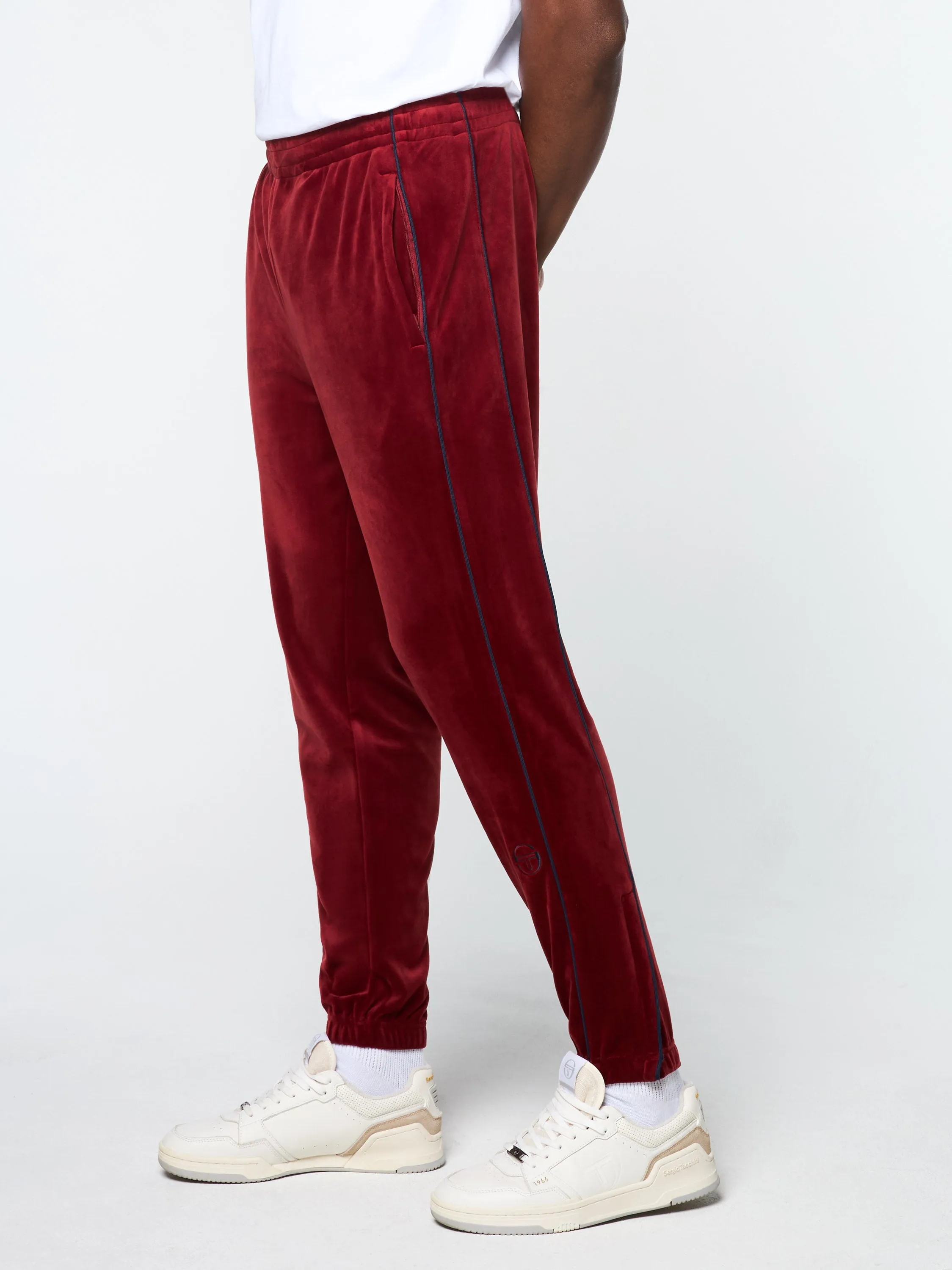 Lioni Velour Track Pant- Sun Dried Tomato