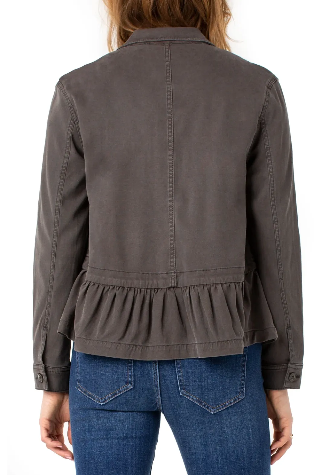 Liverpool Cargo Jacket with Peplum Hem