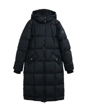 Long Down Coat - Black